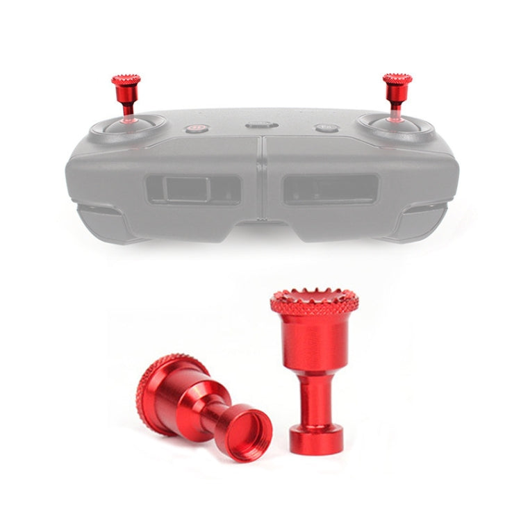 2 PCS Sunnylife AIR-YG9101 For DJI Mavic Mini / Mavic 2 / Mavic Air Aluminum Alloy Joystick Thumb Rocker(Red)