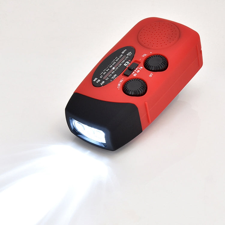 HRD-902 Multifunctional Hand Crank Solar Power LED Flashlight Emergency Alarm FM Radio - Radio Player by PMC Jewellery | Online Shopping South Africa | PMC Jewellery | Buy Now Pay Later Mobicred