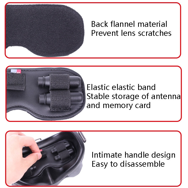 Sunnylife FV-Q9307 For DJI FPV Flight Glasses V2 Protective Cover Dust Shading Storage Mat(Black) - by Sunnylife | Online Shopping South Africa | PMC Jewellery | Buy Now Pay Later Mobicred