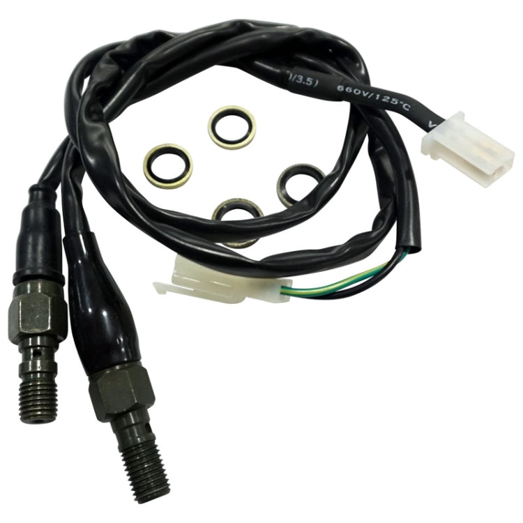 2 PCS Motorcycle Modified Accessories Disc Brake Hydraulic Switch Line, Specification: M10 x 1.25mm Plug - Motorbike Brakes by PMC TechLife | Online Shopping South Africa | PMC TechLife | Buy Now Pay Later Mobicred