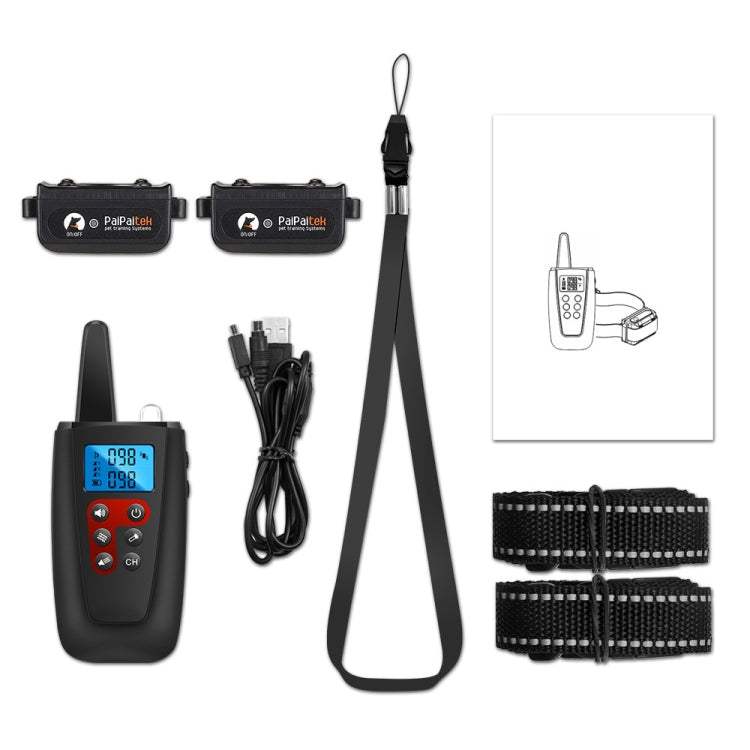 PaiPaitek PD526V-2 1 In 2 100-Speed Sound Vibration Remote Control Training Dog Device Anti-Barking Device Electronic Remote Control Collar - free shipping - PMC Jewellery - Order now!