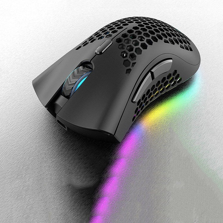 K-Snake BM600 1600 DPI 7-keys Hollow Lightweight Wireless Charging RGB Colorful Gaming Mouse(Wireless BM600 Black) - free shipping - PMC Jewellery - Order now!