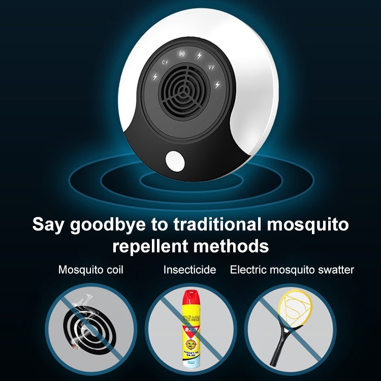 SYK-1813 Ultrasonic Insect Repellent High-Power Household Mosquito Repellent US Plug(Black)
