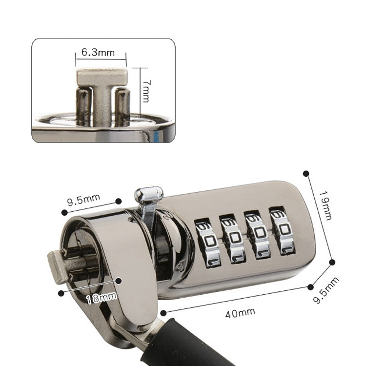 YF21067 Digital Device Anti-Theft Lock Laptop Lock(Black)