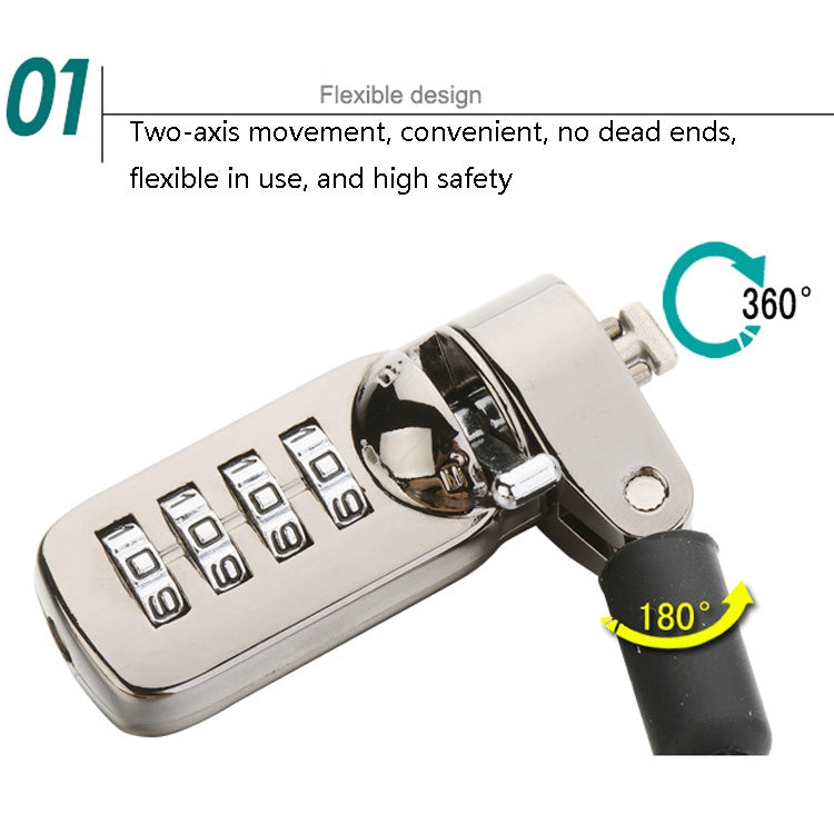 YF21067 Digital Device Anti-Theft Lock Laptop Lock(Black)
