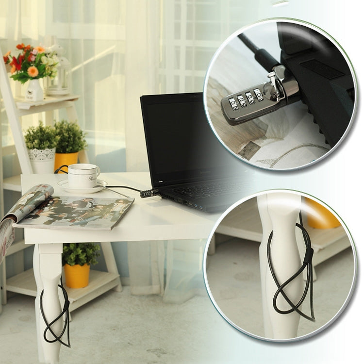 YF21067 Digital Device Anti-Theft Lock Laptop Lock(Black) - Gadget by PMC Jewellery | Online Shopping South Africa | PMC Jewellery | Buy Now Pay Later Mobicred