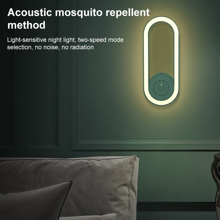 TS-06-13 Ultrasonic Mosquito Repellent Electronic Night Light Mosquito Repellent US Plug(Black)