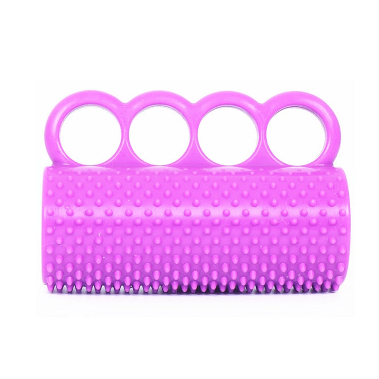 Hemiplegia Finger Strength Rehabilitation Training Silicone Grip Device Adult Finger Massage Grip Ball(Purple)