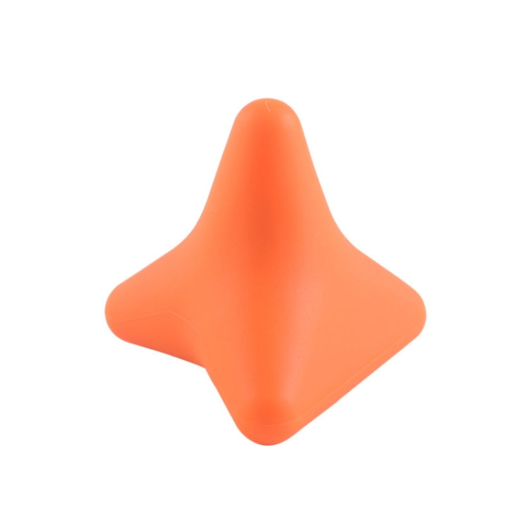 Silicone Thumb Bump Massager Muscle Relaxation Massage Fascia Device, Specification: Quadratic Orange