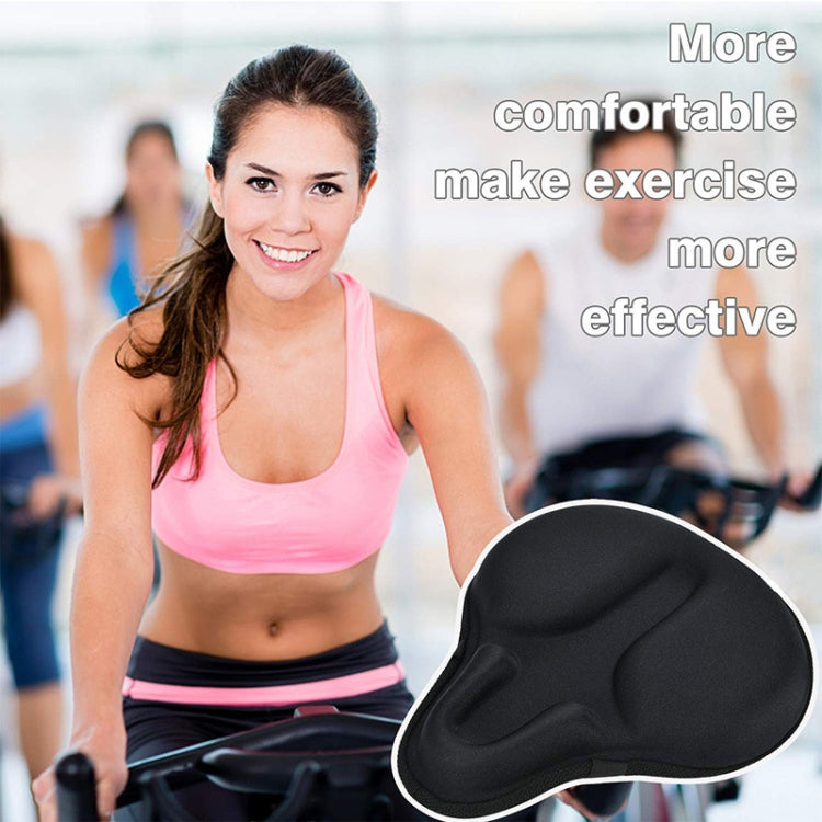 Bicycle Cushion Cover Mountain Bike Road Bike Thickened Silicone Cushion Cover Riding Equipment(Black)