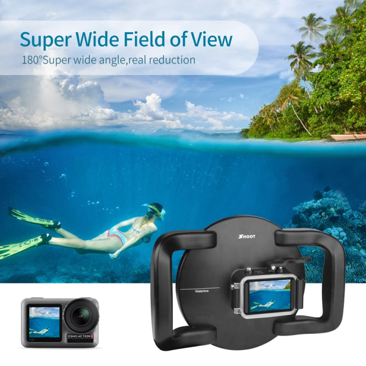 XTGP546 Dome Port Underwater Diving Camera Lens Transparent Cover Housing Case with Handle Trigger For DJI Osmo Action - free shipping - PMC TechLife - Order now!