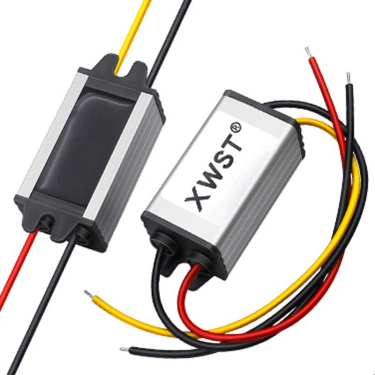 XWST DC 12/24V To 5V Converter Step-Down Vehicle Power Module, Specification: 12V To 5V 6A Small Aluminum Shell