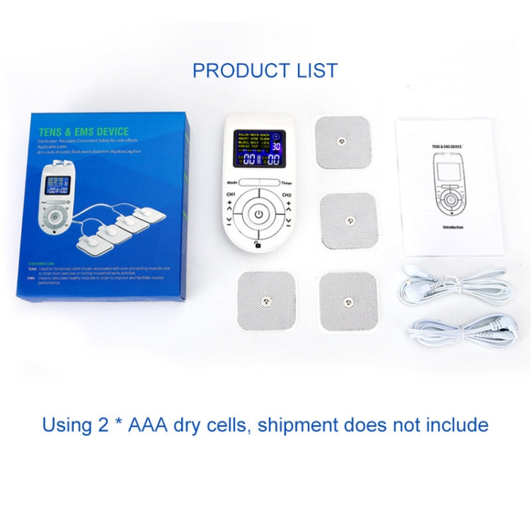 100B 12-mode Digital Meridian Physiotherapy Instrument Electronic Acupoint Pulse Acupuncture Massager, Specification: Battery Type(White) - Massage & Relaxation by PMC TechLife | Online Shopping South Africa | PMC TechLife