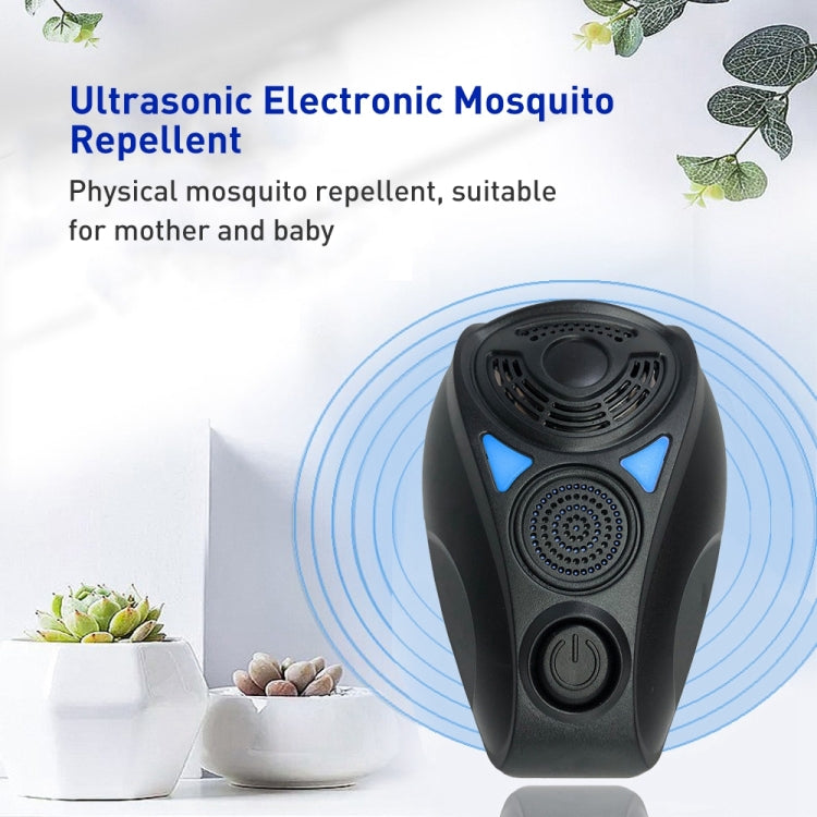 PR-1929 Ultrasonic Mouse Repellent Mosquito Repellent, Product Specifications: EU Plug(Black)