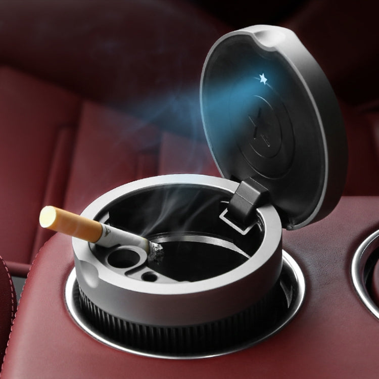 BEN.JACK Ashtray With Cover Personality Multi-Function Universal Car Ashtray(Silver) - free shipping - PMC Jewellery - Order now!