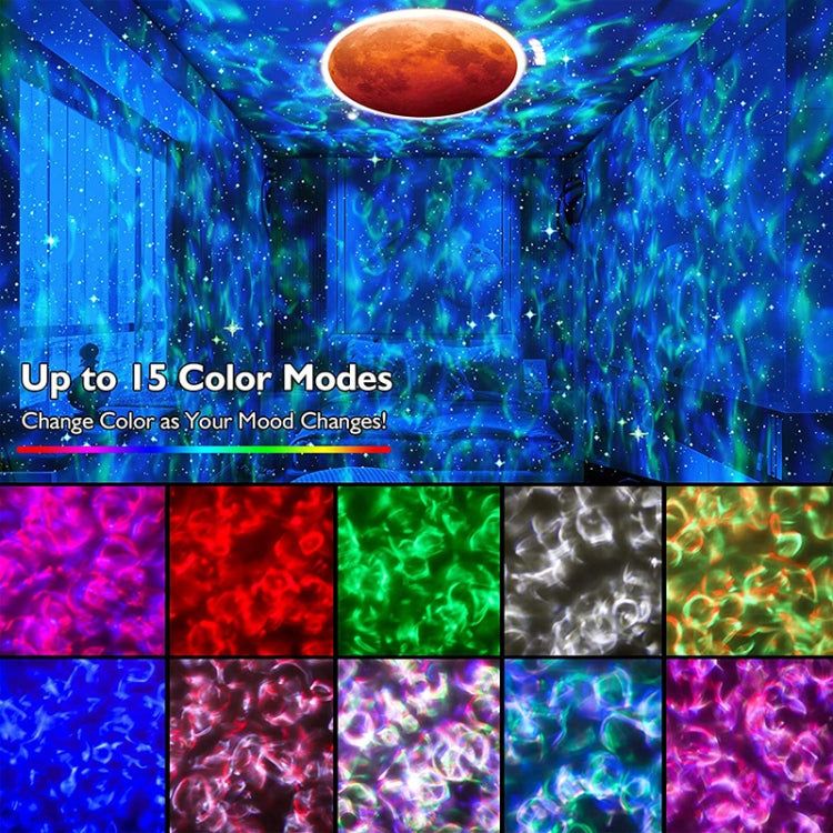 DQ-M3 LED Rotating Starry Sky Light Bluetooth Music Planets Ocean Projector Support TF Card,Style: Rechargeable(Black) - Novelty Lighting by PMC TechLife | Online Shopping South Africa | PMC TechLife | Buy Now Pay Later Mobicred