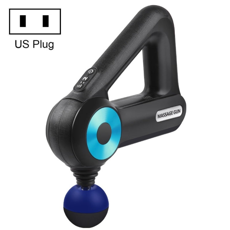 SL-8890 Triangle Fascia Muscle Relaxer Household Electric Fitness Massager, Specification: US Plug(Blue)