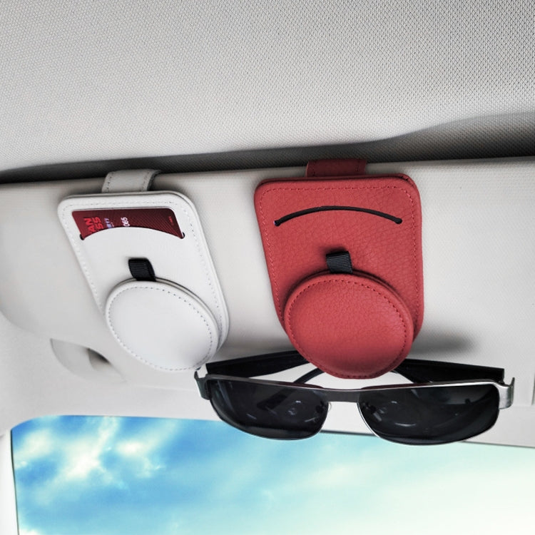 538 Car Glasses Clip Car Sun Visor Card Storage Clip(Beige) - Sunglasses & Glasses Clips by PMC TechLife | Online Shopping South Africa | PMC TechLife | Buy Now Pay Later Mobicred