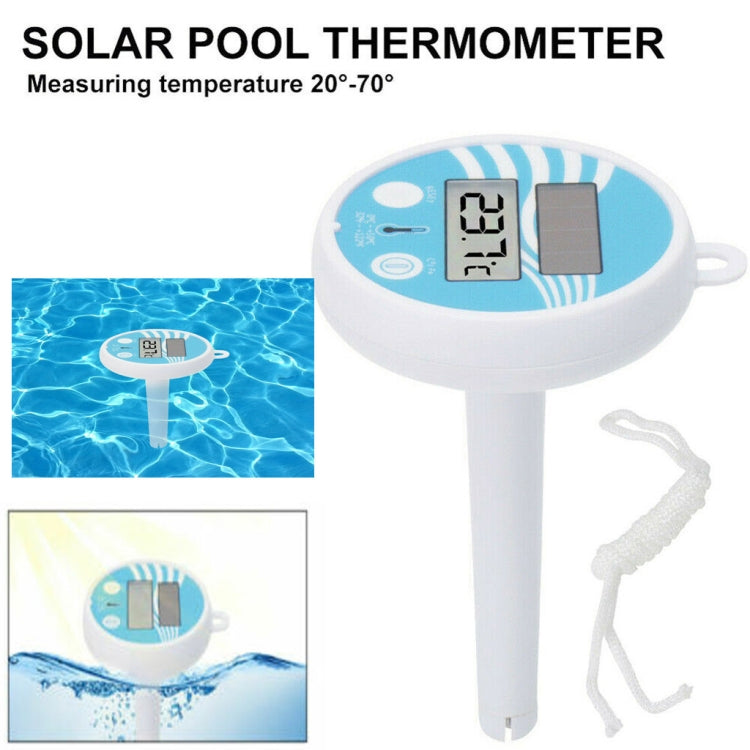 BL9057 Solar Swimming Pool Thermometer Swimming Pool Equipment Floating Water Thermometer with Digital Display Function(-20 -50 Celsius)