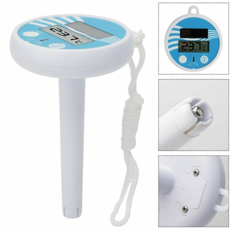 BL9057 Solar Swimming Pool Thermometer Swimming Pool Equipment Floating Water Thermometer with Digital Display Function(-20 -50 Celsius)