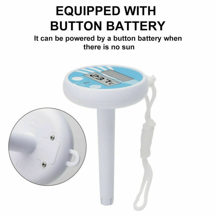 BL9057 Solar Swimming Pool Thermometer Swimming Pool Equipment Floating Water Thermometer with Digital Display Function(-20 -50 Celsius)