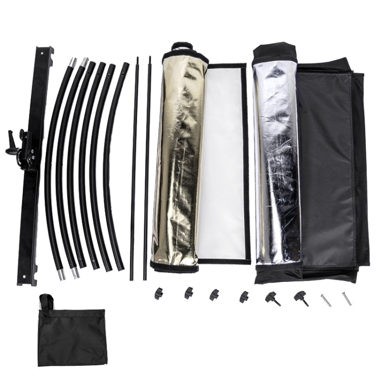 FOMITO U-Shaped Curved Photo Studio Reflector Board 4 In 1 Gold Silver White Black Reflective Board