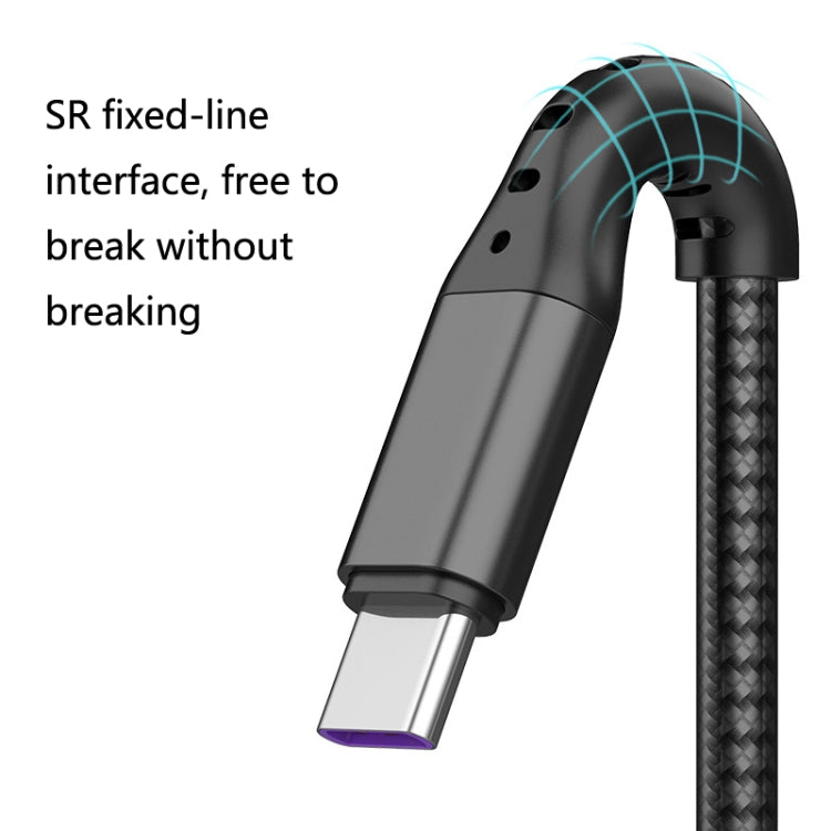 2 PCS ZZ034 USB To 8 Pin + USB-C / Type-C + Micro USB 3 In 1 Fast Charging Cable, Style: 5A Super Fast-Black