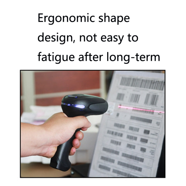 NETUM F20 Anti-Slip And Anti-Vibration Barcode Scanner, Model: Wired Red Light