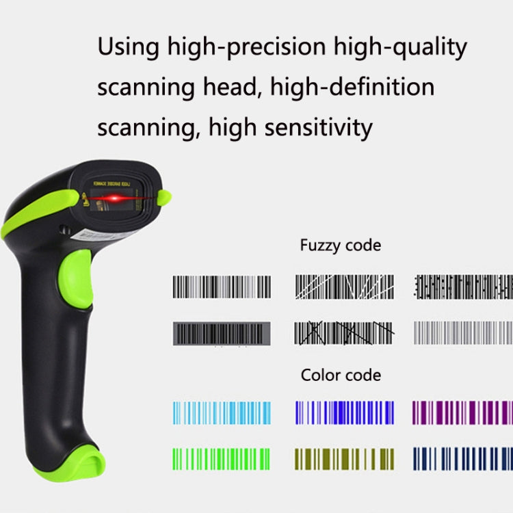 Laser Wireless Scanner Bluetooth Scanner Supermarket Express Scanner, Model: 5100 (2.4G) One-dimensional Wireless