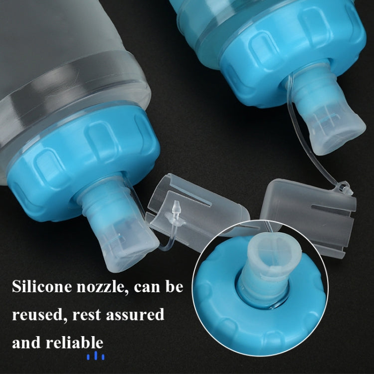 AFISHTOUR TPU Outdoor Sports Soft Water Bag Marathon Water Bottle Folding Water Bag, Capacity: 400ml (Blue) - free shipping - PMC Jewellery - Order now!