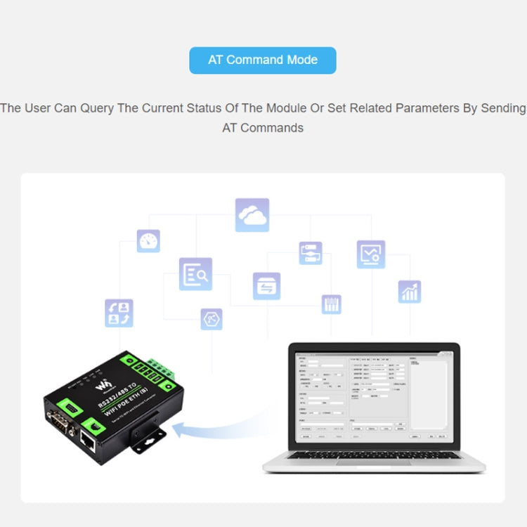 Waveshare Industrial Grade Serial Server RS232/485 to WiFi / Ethernet RJ45 Network Port - free shipping - PMC Jewellery - Order now!