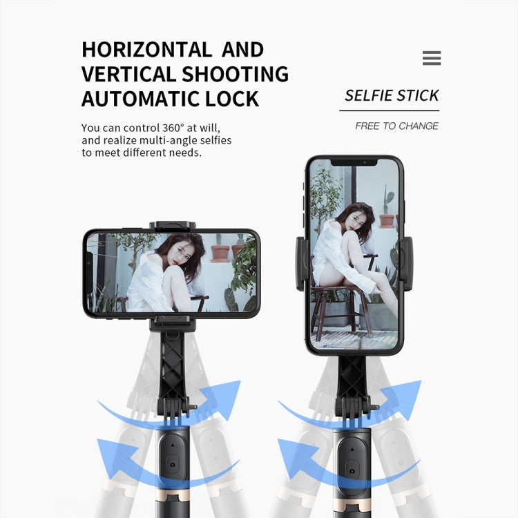 CYKE Q08 Anti-Shake Gimbal Bluetooth Selfie Stick Handheld Phone Live Tripod(No light Version)