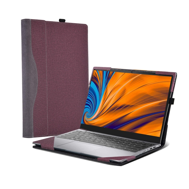 For Samsung Galaxy Book 4 Pro 360 16 Inch Leather Laptop Anti-Fall Protective Case(Dark Blue)