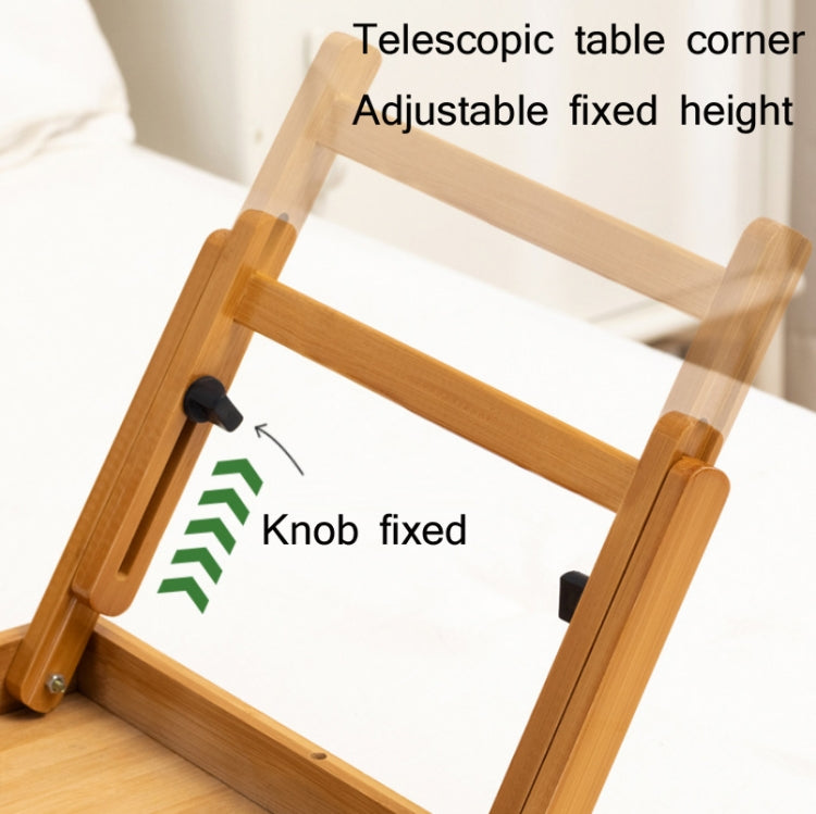 741ZDDNZ Bed Use Folding Height Adjustable Laptop Desk Dormitory Study Desk, Specification: Small 56cm