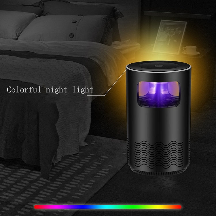 Household Mute Inhalation Photocatalyst USB Physical Mosquito Killer Small Q-Black(USB Direct)