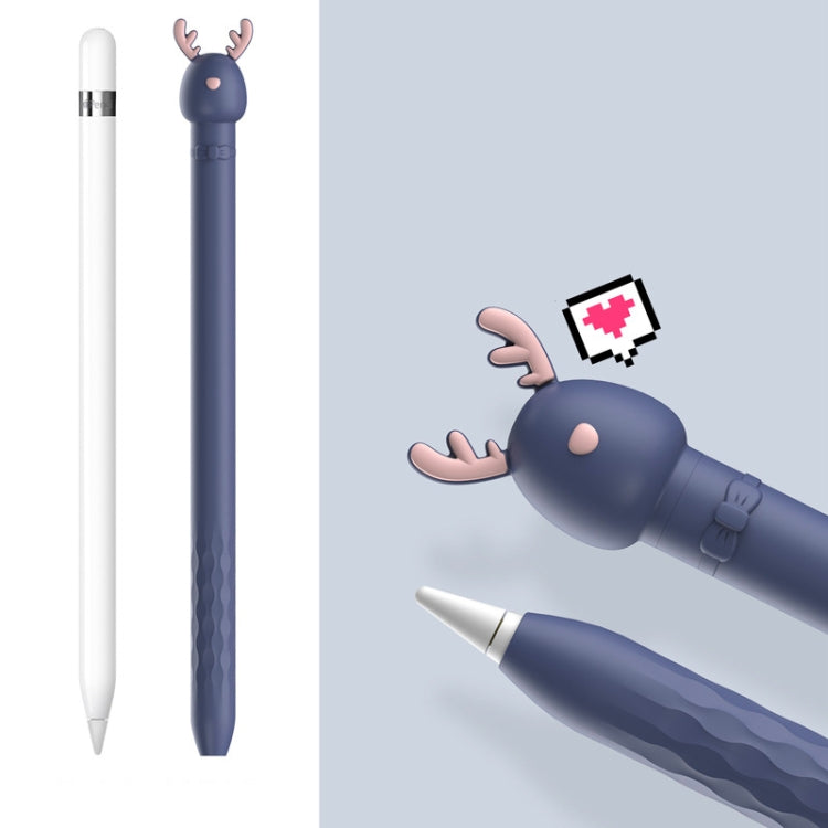 Cartoon Silicone Capacitive Pen Non-Slip And Anti-Drop Protective Cover For Apple Pencil 1(Deer) - free shipping - PMC Jewellery - Order now!