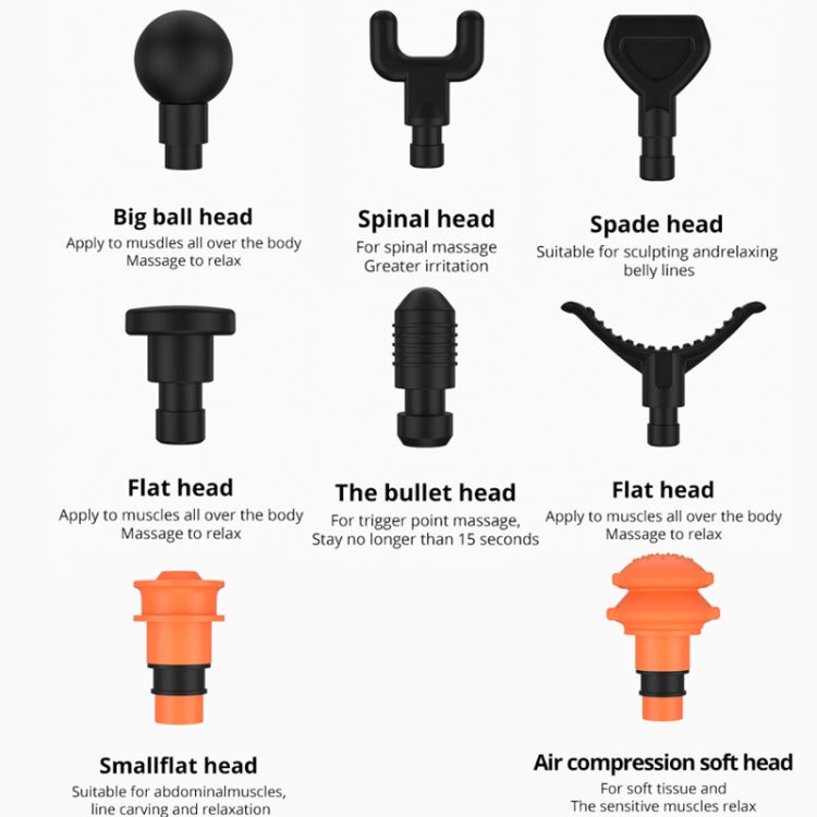 Y10 Fitness Massage Fascia Muscle Vibration Massager, Specification: 7 Gear Silver(AU Plug)