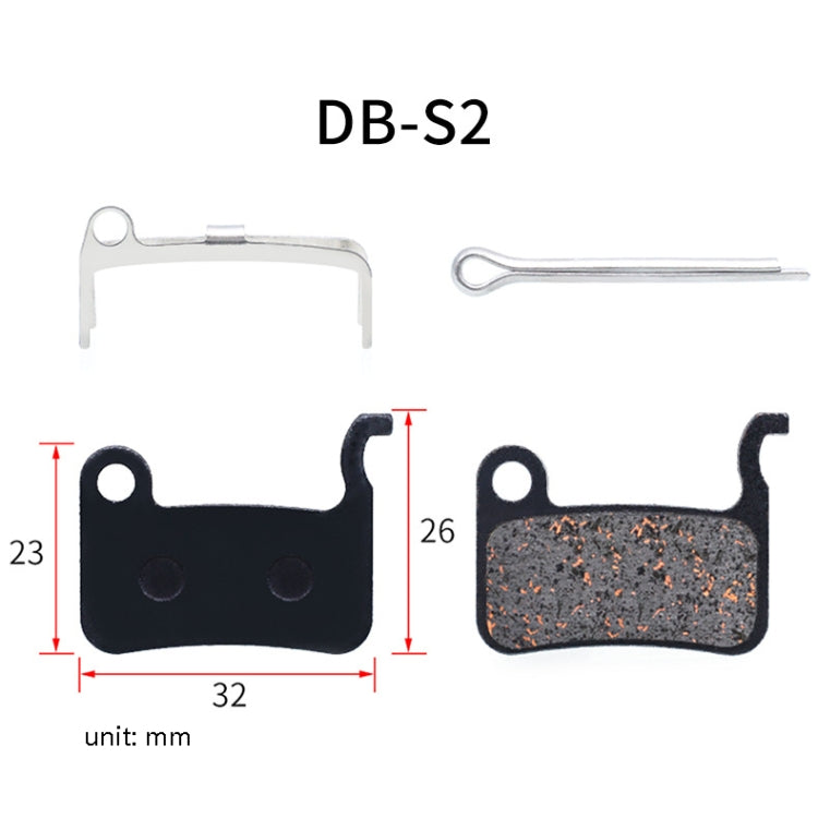 3 Pairs Mountain Bike Semi-Metallic Brake Pads M355 Oil Disc BB5 Resin Disc Brakes, Bagged(DB-S2)