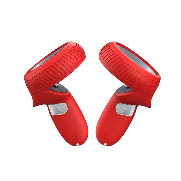 VR Handle Silicone Non-slip Drop Resistant Protective Cver For Meta Quest(Red) - VR Accessories by PMC Jewellery | Online Shopping South Africa | PMC Jewellery | Buy Now Pay Later Mobicred