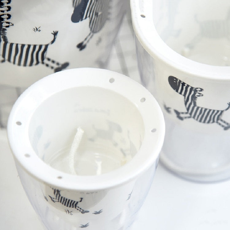 Fully Transparent Hydroponic Flower Pots Water Level Visible Non-Broken Glue Self-Absorbent Plastic Flower Pots, Size: W09 Caliber 17.5cm(Full Transparent Zebra Pattern) - Flower Pots & Planters by PMC Jewellery | Online Shopping South Africa | PMC Jewellery | Buy Now Pay Later Mobicred