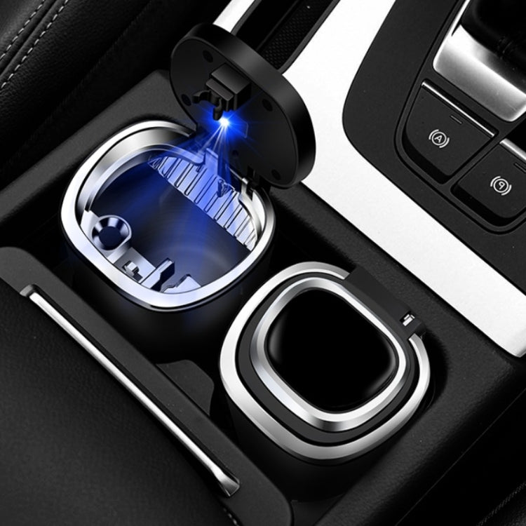 2 PCS Car Ashtray With Cover Hanging Invisible With LED Light Car Ashtray(Board)