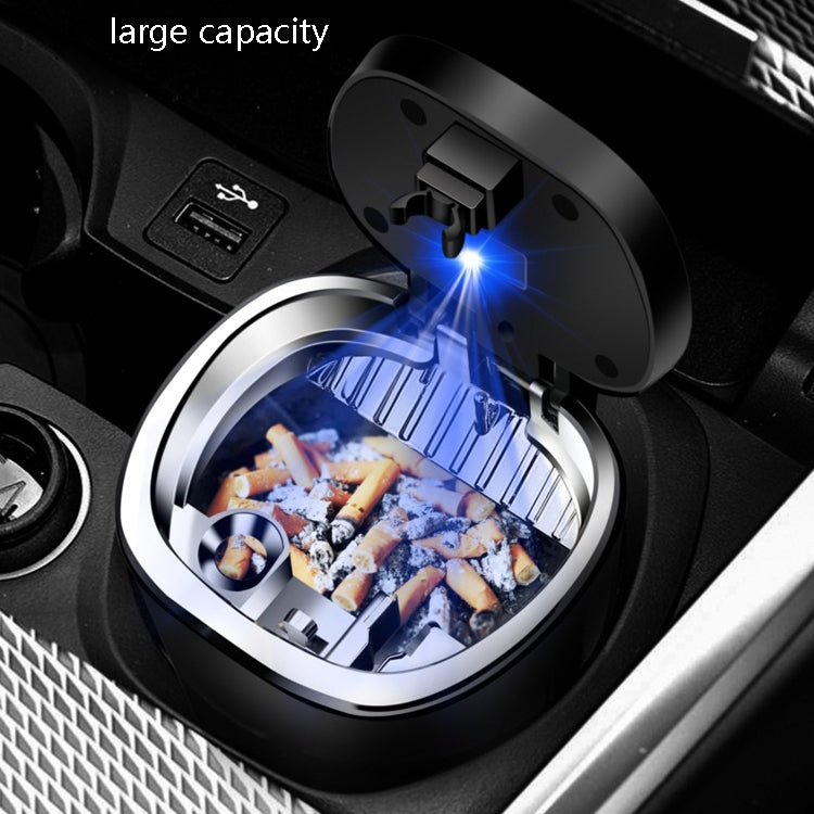 2 PCS Car Ashtray With Cover Hanging Invisible With LED Light Car Ashtray(Board)