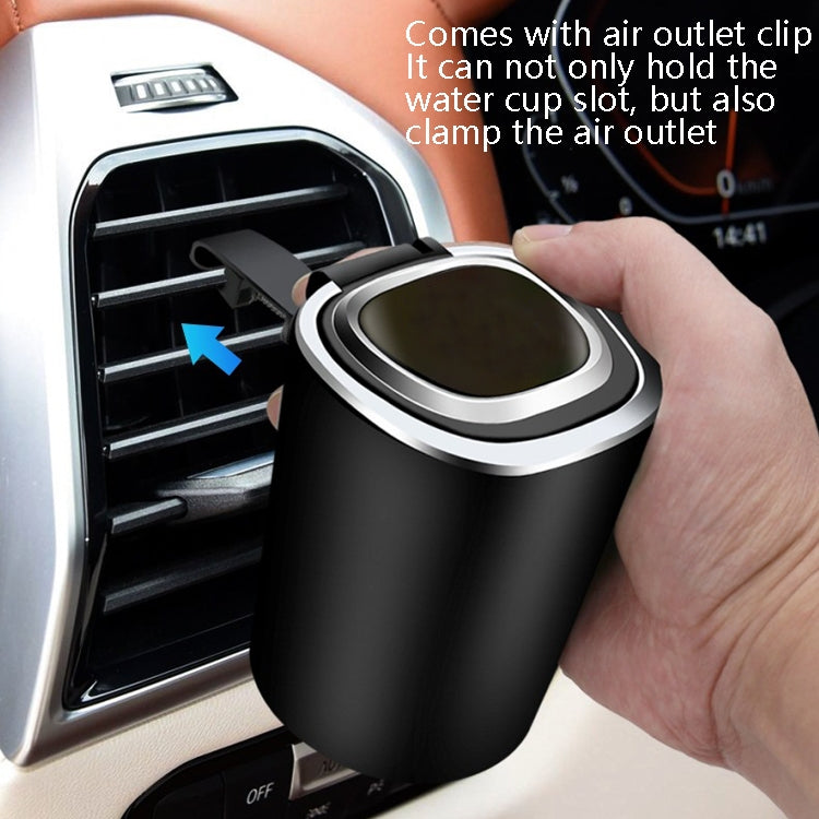 2 PCS Car Ashtray With Cover Hanging Invisible With LED Light Car Ashtray(Board)
