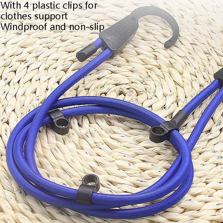 RUNDONG AUTO ACCESSORIES R-8040 Car Luggage Fixed Rope Outdoor Travel Car Interior Clothing Rope(1.5m Blue)