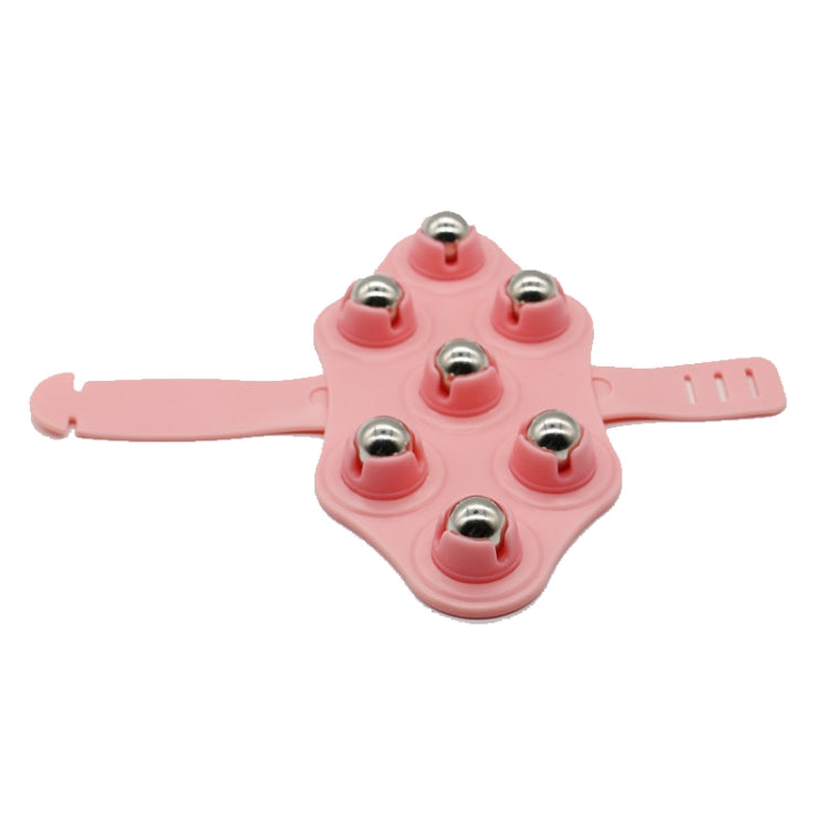 Seven-ball Massager Multifunctional Five-element Meridian Brush Lymphatic Dredging Roller-ball Massager, Shape: Ordinary Blue
