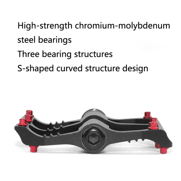 1 Pair PROMEND Mountain Bike Road Bike Bicycle Aluminum Pedals(PD-M86 Titanium) - free shipping - PMC Jewellery - Order now!
