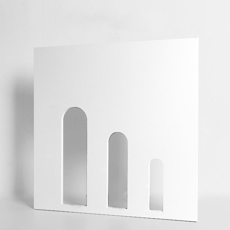 Large Three Arch Door Solid Wood Geometric Polygon Camera Props Creative Photography Ornaments