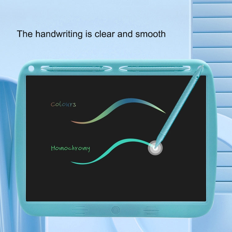 15inch Charging Tablet Doodle Message Double Writing Board LCD Children Drawing Board, Specification: Colorful Lines (Pink)