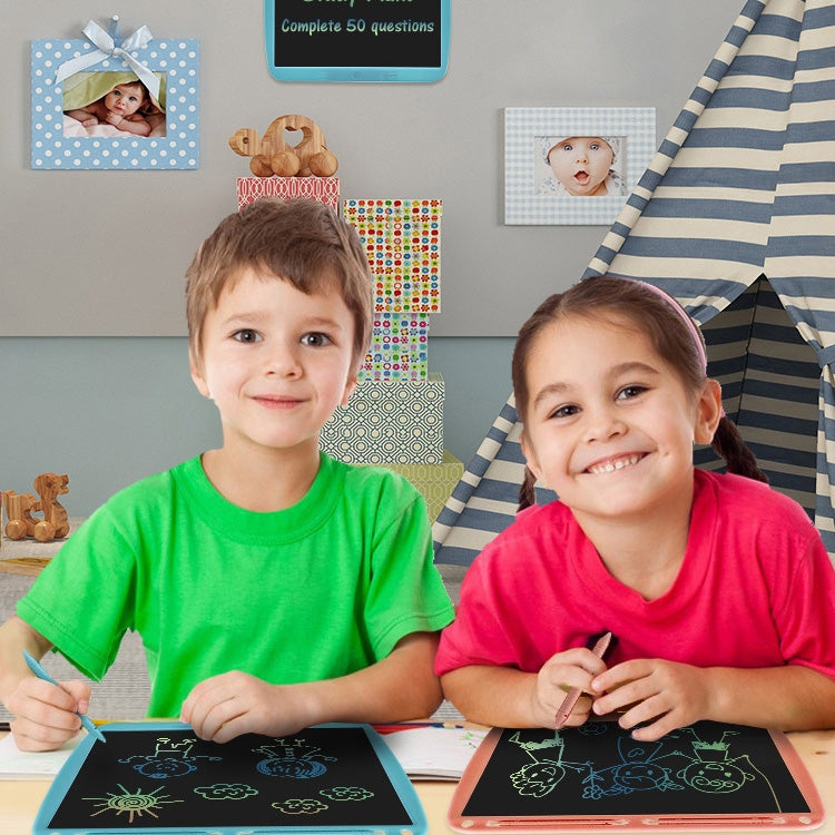 15inch Charging Tablet Doodle Message Double Writing Board LCD Children Drawing Board, Specification: Colorful Lines (Pink) - by PMC TechLife | Online Shopping South Africa | PMC TechLife | Buy Now Pay Later Mobicred