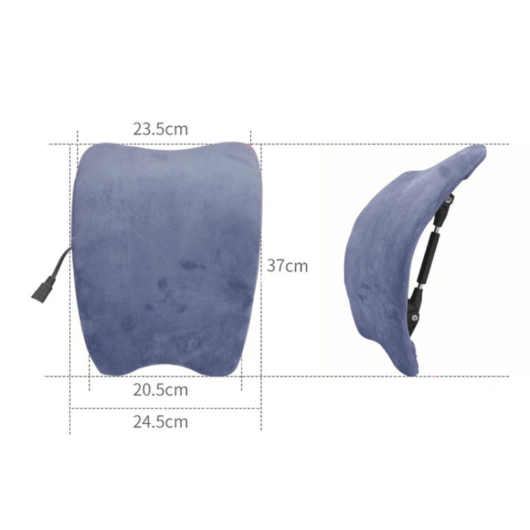Electric Heating Lumbar Support Pad Lumbar Spine Stretcher Massager Spine Correction Backrest Board(124 big electric lumbar vertebrae)
